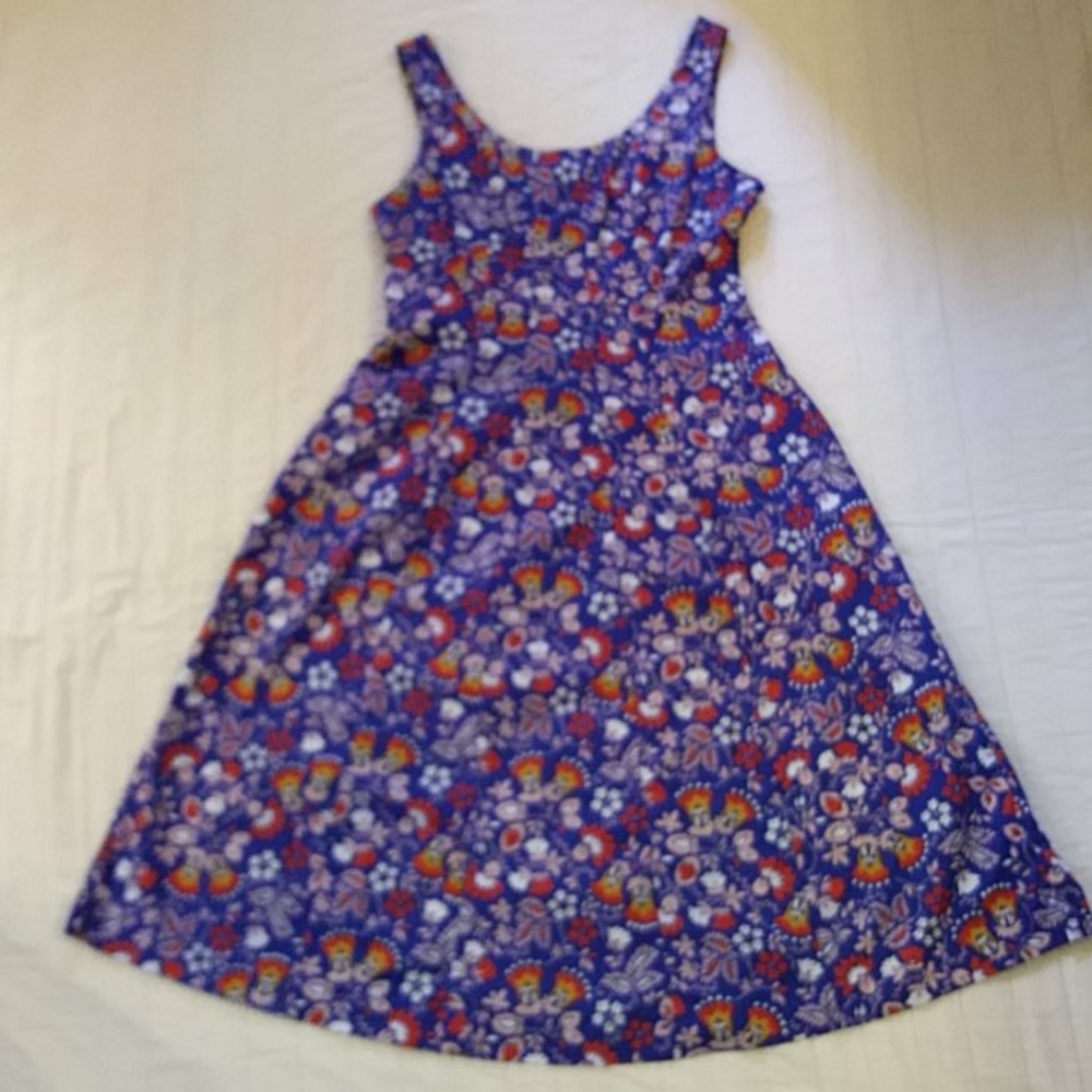 Boden sleeveless floral midi dress size 10